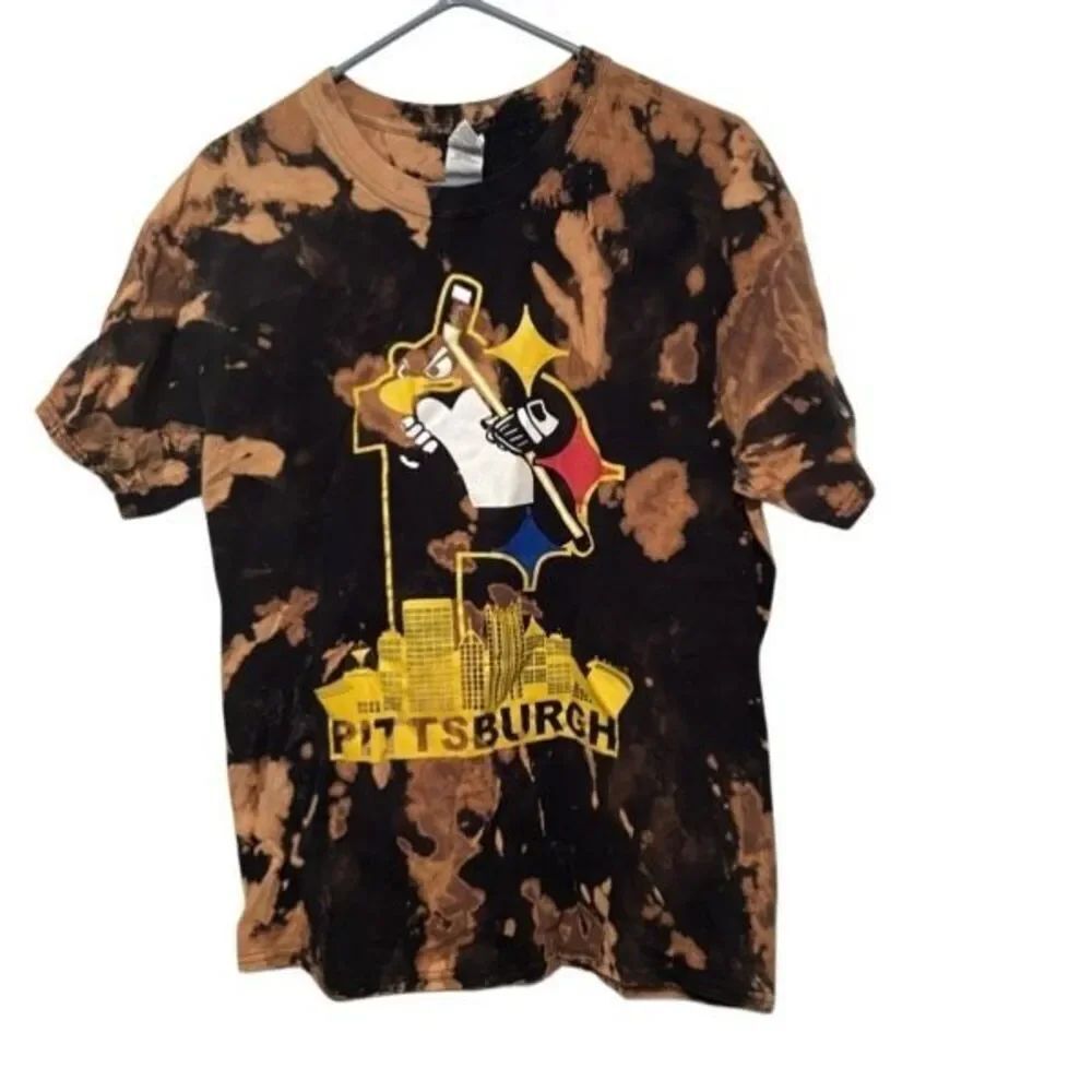 Pittsburgh Steelers Pirates Penguins Men’s Size Large Tie Dye T-Shirt